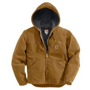 NWT Carhartt Sandstone Sierra Jacket Sherpa-Lined